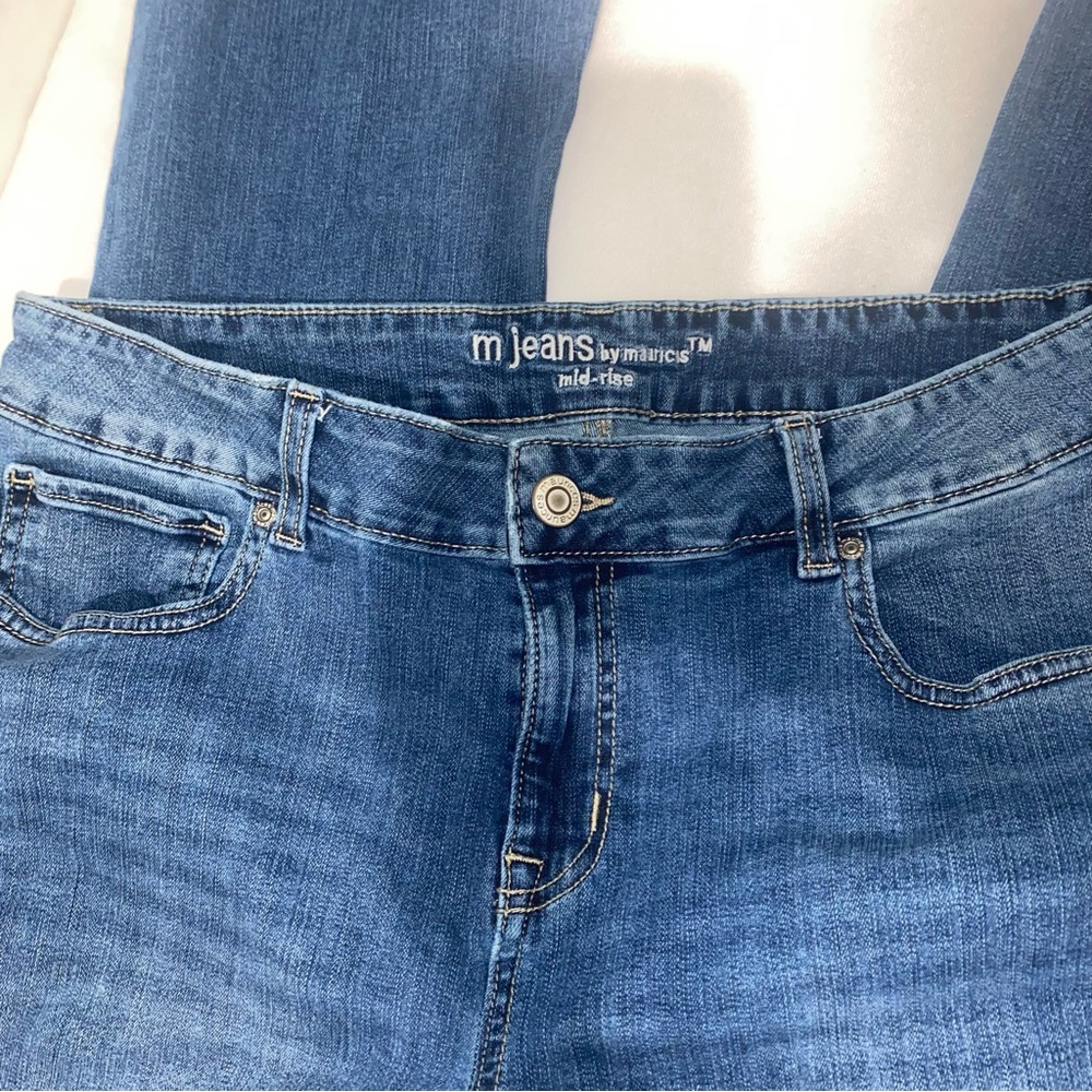 Blue Mid-Rise Denim Jeans - Picture 4 of 6